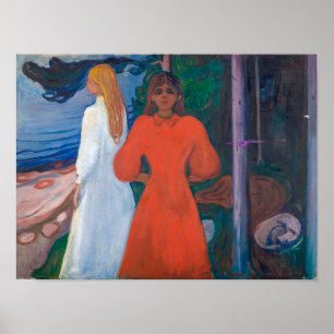 Rot und Weiß   Edvard Munch   Poster