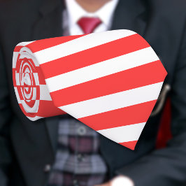 Rot und weiß, einfach, horizontal gestreift krawatte