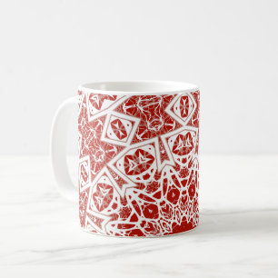 Rot und Weiß, ethnische Bandana Kaffeetasse