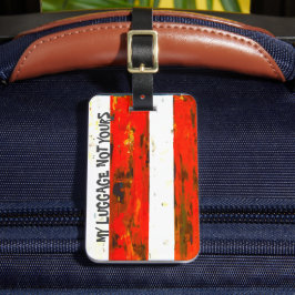 rot und weiß gepäckanhänger