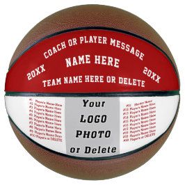 Rot und Weiß, Geschenke für Trainer Basketball, BA Basketball