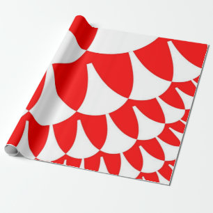 Rot und Weiß Geschenkpapier