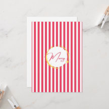 Rot und Weiß gestreift Merry Holiday