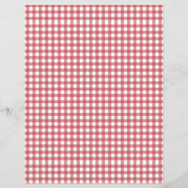 Rot und Weiß Gingham Scrapbook Paper