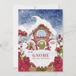 Rot und Weiß Gnome für Weihnachten im Urlaub
