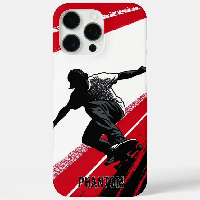 rot und weiß iPhone 16 pro max hülle (Rückseite)