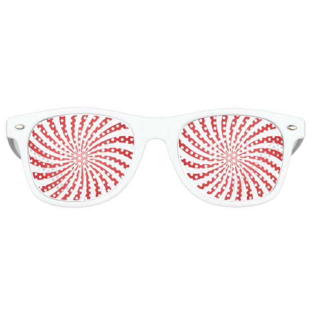 Rot und Weiß Partybrille (Vorderseite)