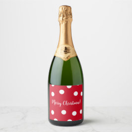 Rot und weiß personalisierte Polka Dots Weihnachte