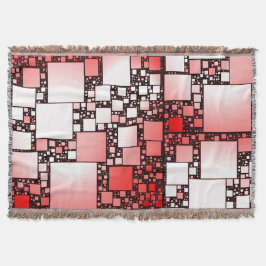 Rot und Weiß Platz tanzende Knöchel Decke