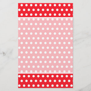 Rot und Weiß Polka Dot Muster. Spotty.
