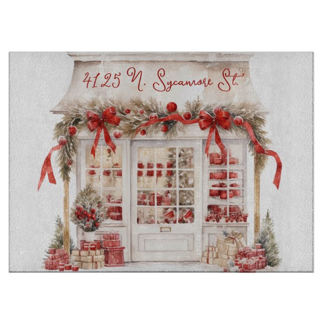 Rot und Weiß Schneidebrett (Vorderseite)