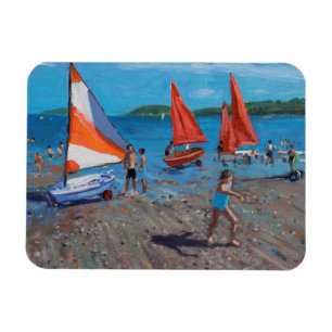 Rot und Weiß segelt Abersoch Magnet