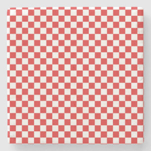 rot und weiß steinuntersetzer