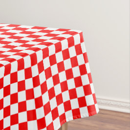 Rot und Weiß Tischdecke