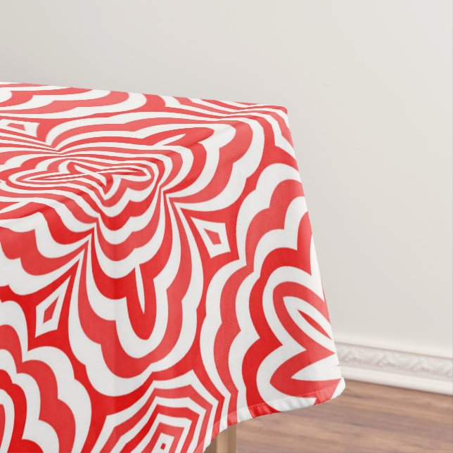Rot und Weiß Tischdecke (Beispiel)