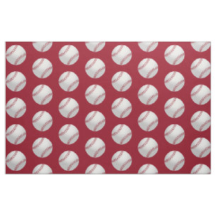 Rot und Weiß trägt Thema-Baseball-Muster-Gewebe Stoff
