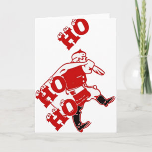 Rot und Weiß Weihnachten Spaziergang Ho Ho Ho Kuns