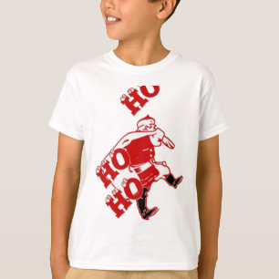 Rot und Weiß Weihnachten Spaziergang Ho Ho Ho Kuns T-Shirt