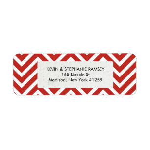 Rot und Weiß Zickzack