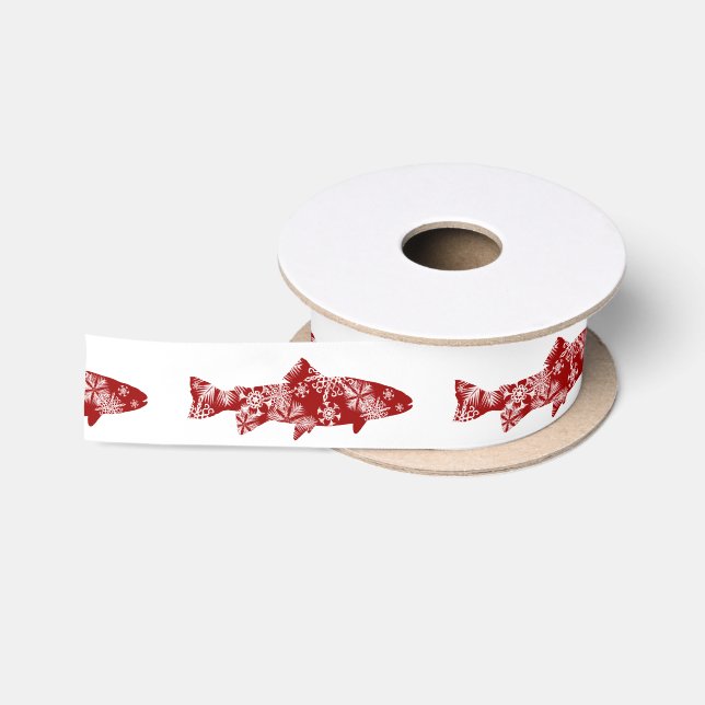 Rot-und Weißschneeforelle Satinband (Spule)