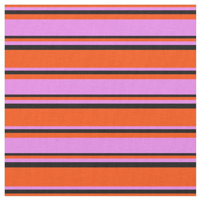 Rot, Violet und Schwarz-Linse-Muster Stoff (Nahaufnahme)