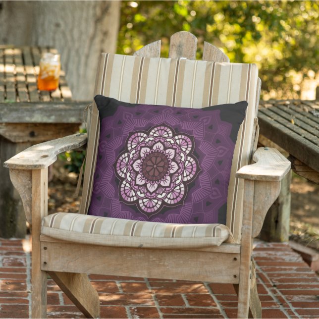 Rot-violett-Lotus Kissen (Stuhl )