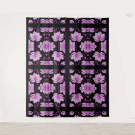 Rot-violett-Lotus Wandteppich