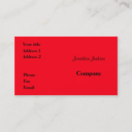 Rot Visitenkarte