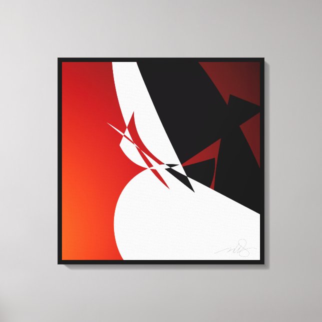 Rot wegsegeln leinwanddruck (Vorderseite)