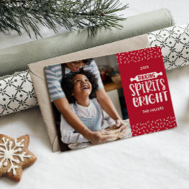 Rot | Weihnachtsgebäck Foto Feiertagskarte