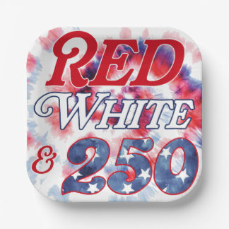 Rot Weiß & 250 Pappteller