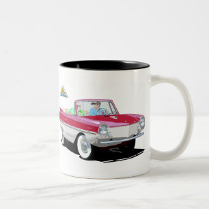 Rot-Weiß-Amphicar Zweifarbige Tasse