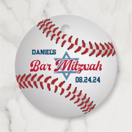Rot, Weiß, Baseball-Marine Bar Mitzvah Geschenkanhänger