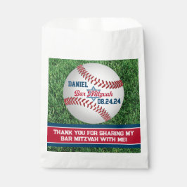 Rot, Weiß, Baseball-Marine Bar Mitzvah Geschenktütchen