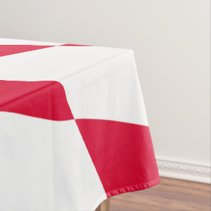 Rot-Weiß-Bayern-Muster für die Diamantflagge Tischdecke