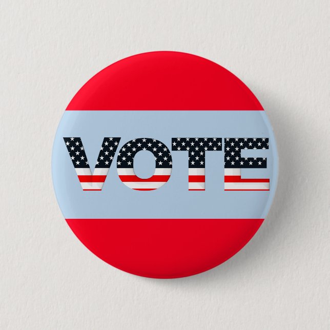 Rot, Weiß, Blau Button (Vorderseite)