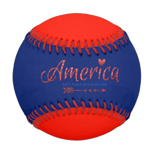 Rot, weiß, blau, Flagge, Sterne, Pfeile, 4. Juli Baseball