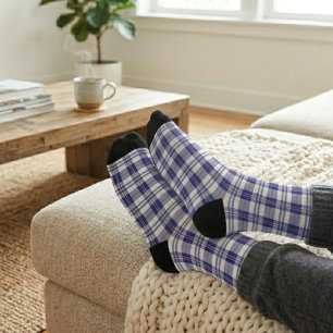 Rot-Weiß-Blau-Karo Socken