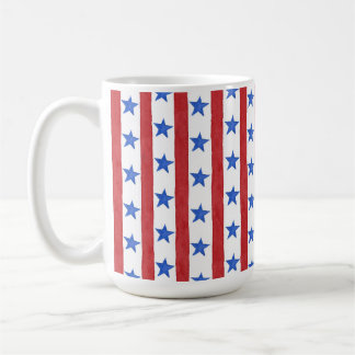 Rot Weiß & Blau Patriotisch Kaffeetasse