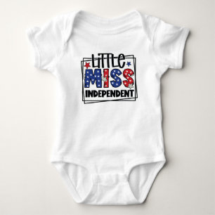 ROT WEISS BLAU PATRIOTISCHE KLEINE FEHLER UNABHÄNG BABY STRAMPLER