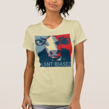 Rot-Weiß-Blau Pop-Art inspiriertes Kuh-T-Shirt