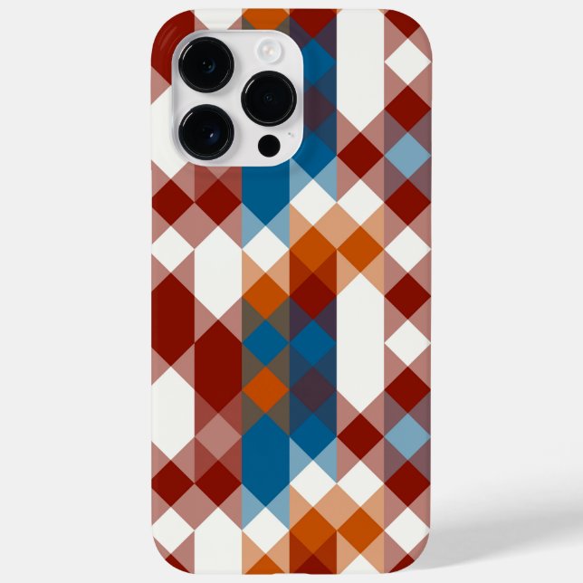 rot weiß blau und orange geometrisch Case-Mate iPhone 14 pro max hülle (Rückseite)