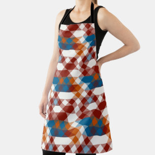 rot weiß blau und orange geometrisch schürze