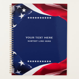 Rot Weiß & Blau-USA-Flagge Sterne Und Streifen 4 Planer