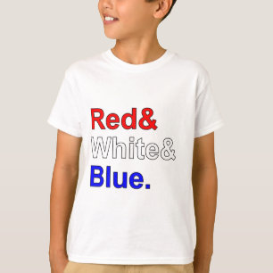 Rot Weiß Blau   USA-Flaggenfarben T-Shirt