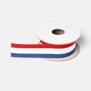 Rot-weiß-blaue Flagge Farbe Satinbandspool Satinband