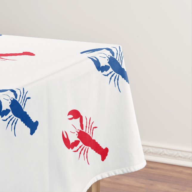 Rot-weiß-blaues Hummermuster Patriotisch Tischdecke (Beispiel)
