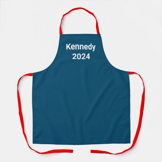 Rot, Weiß, Blue Kennedy 2024 Ansammlungen Serviere Schürze (Vorderseite)