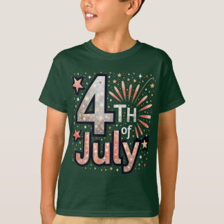 Rot, Weiß & Bold: Patriotische Drucksammlung T-Shirt