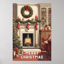 Rot weiß Frohe Weihnachten Vintag schönste moderne